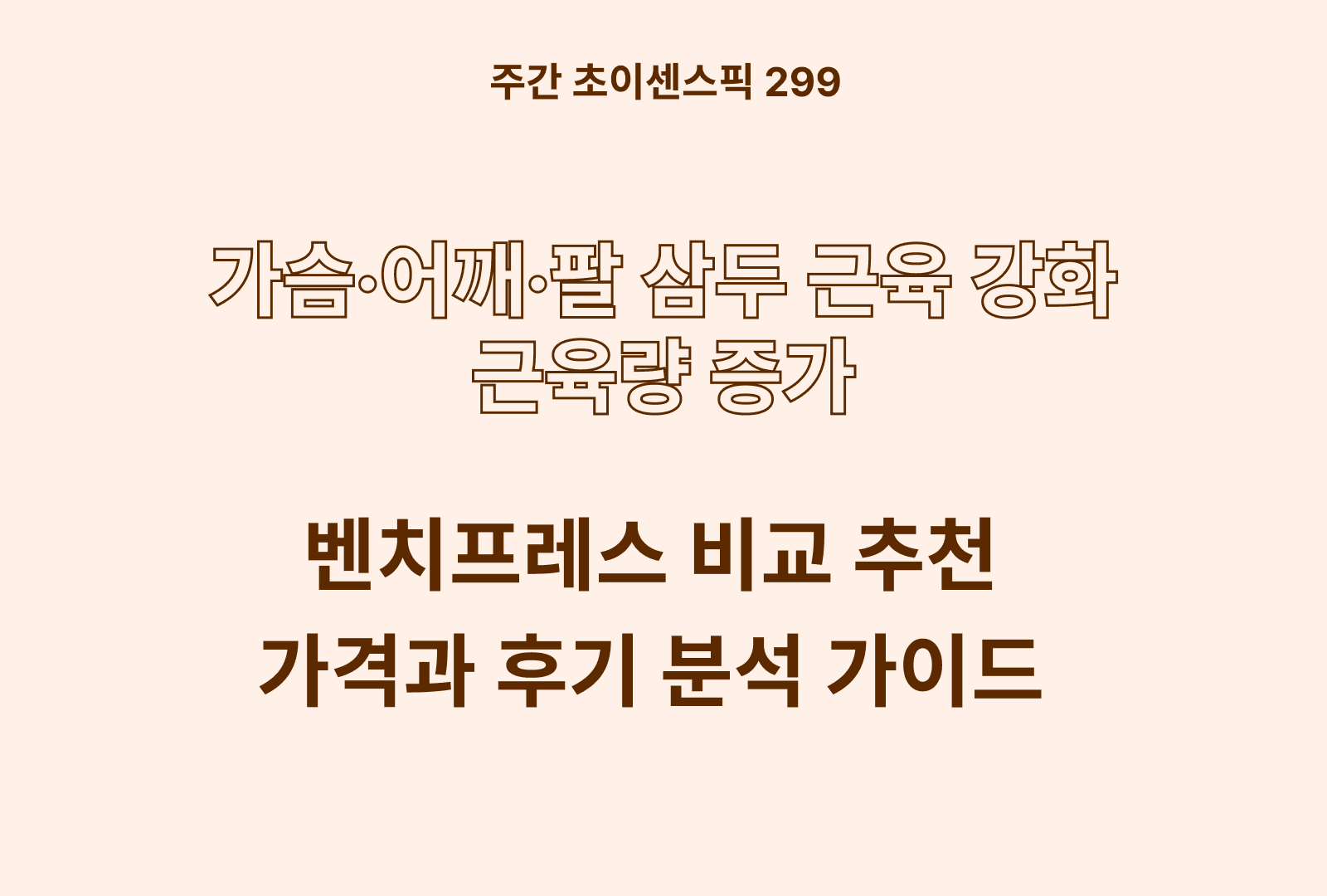 가성비 벤치프레스 추천 BEST 3 (코멧, 반석스포츠, LMLL&PP 등)