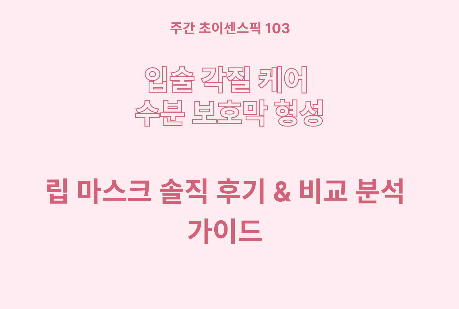 립 마스크 솔직 후기와 성분까지 분석 & 상품비교