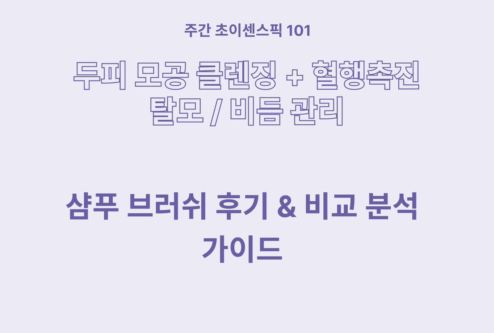샴푸 브러쉬 솔직 후기와 상품별 특징비교 TOP 5