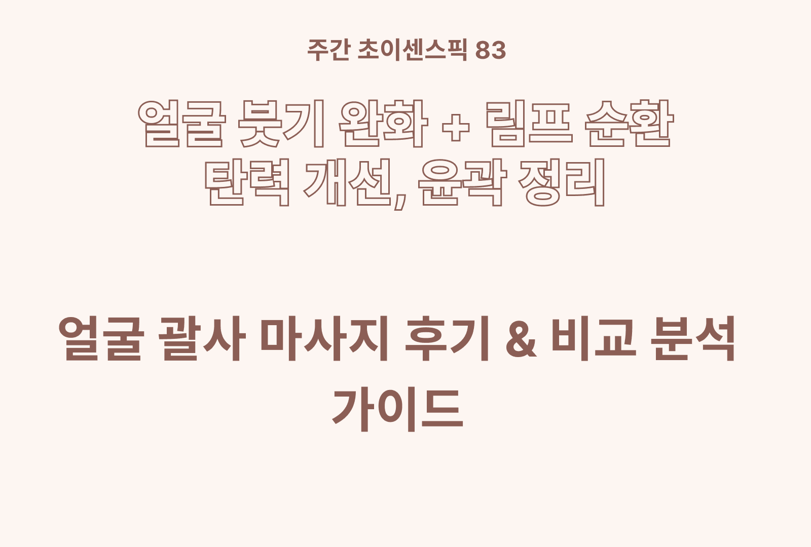 얼굴 괄사 솔직 후기 & 상품 비교 가이드 BEST