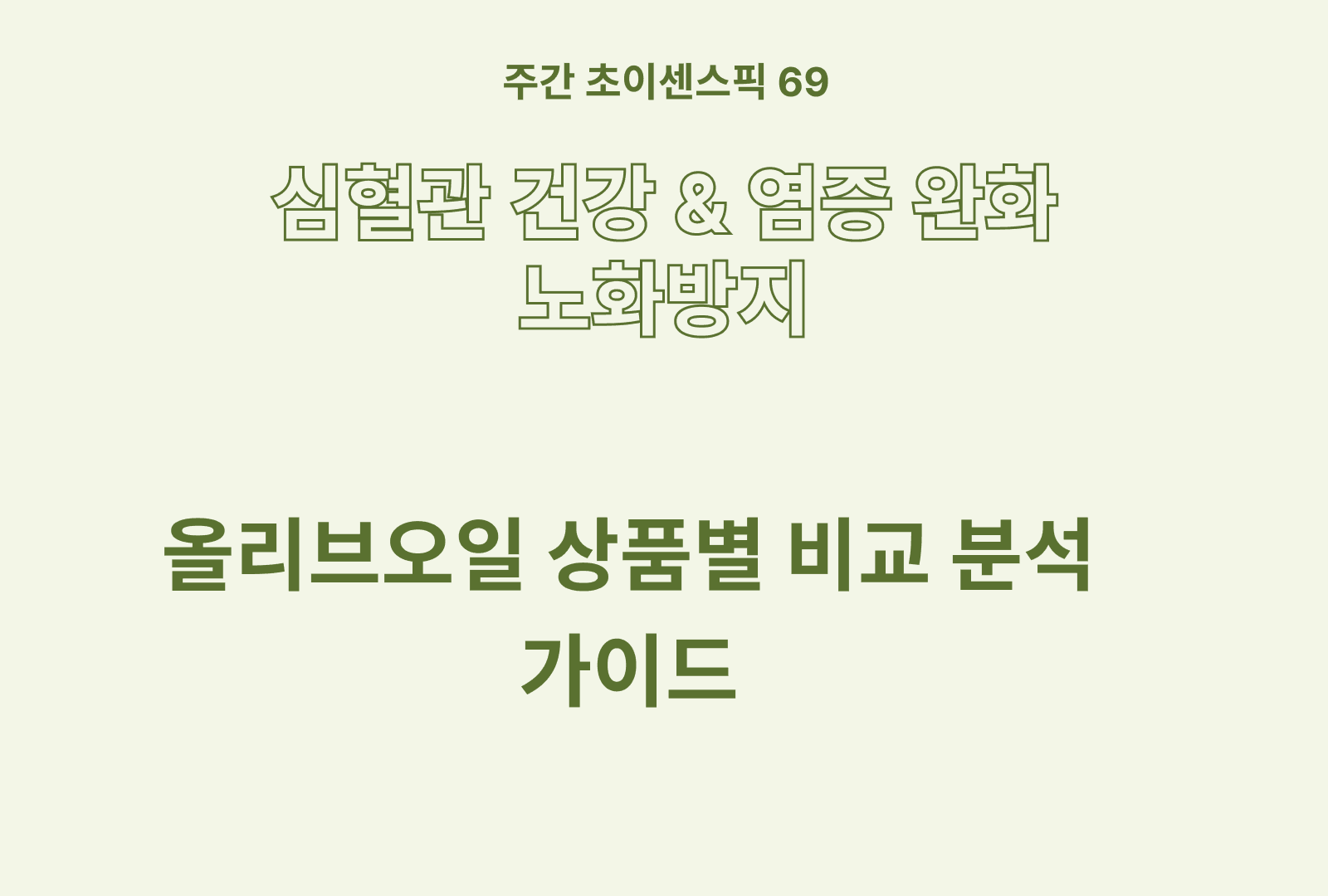 올리브 오일 상품별 솔직 후기 분석